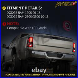 Smoke LED Tail Lights Brake Lamps LH+RH For 2009-2018 Dodge Ram 1500 2500 3500