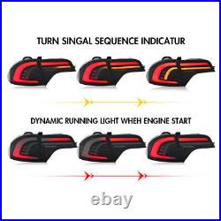 Smoke LED Tail Lights Fit For Honda Civic Sedan 4-Door 2006-2011 Rear Lamps Pair