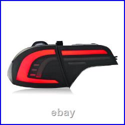 Smoke LED Tail Lights Fit For Honda Civic Sedan 4-Door 2006-2011 Rear Lamps Pair