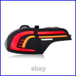 Smoke LED Tail Lights Fit For Honda Civic Sedan 4-Door 2006-2011 Rear Lamps Pair