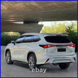 Smoke LED Tail Lights Fit For Toyota Highlander 2020-2024 Rear Lamps Animation