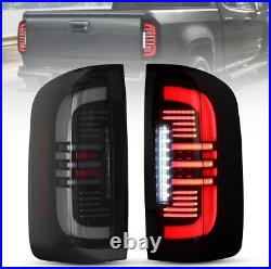 Smoke LED Tail Lights For 15-22 Chevy Colorado Turn Signal Brake Reverse Lamps