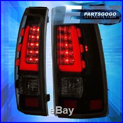 Smoke LED Tail Lights For 1999-2006 Chevy Silverado GMC Sierra Black Housing