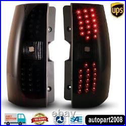 Smoke LED Tail Lights For 2007-2014 Chevy Suburban 1500 2500 Tahoe Left+Right