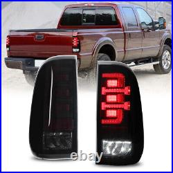 Smoke LED Tail Lights For 2008-2016 Ford F-250 F-350 F-450 Super Duty Brake Lamp