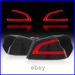 Smoke LED Tail Lights For 2015-2021 Subaru WRX/WRX STI Sequential Sig Brake Lamp