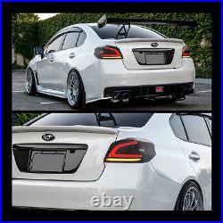 Smoke LED Tail Lights For 2015-2021 Subaru WRX/WRX STI Sequential Sig Brake Lamp