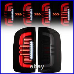 Smoke LED Tail Lights For 2015-2022 Chevy Colorado Sequential Signal Lamps Pair