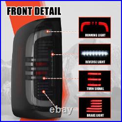 Smoke LED Tail Lights For 2015-2022 Chevy Colorado Sequential Signal Lamps Pair