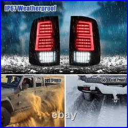 Smoke LED Tail Lights For 2019-2023 Dodge Ram 1500 Classic Rear Turn Signal Lamp