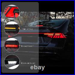 Smoke LED Tail Lights For Honda Accord 2023 2024 2025 With trunk Sequential Rear