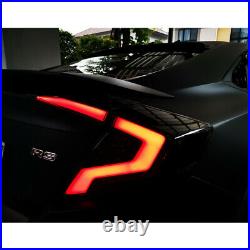 Smoke LED Tail Lights For Honda Civic 2016-2019 Rear Lamp Assembly Reverse 4dr