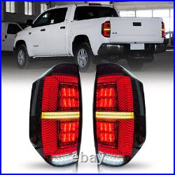 Smoke LED Tail Lights For Toyota Tundra 2014-2021 Rear Lamp Sequential Assembly