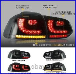 Smoke LED Tail Lights Kit for Volkswagen Golf 6 VW MK6 2010-2014 Left+Right side