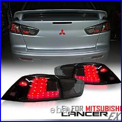 Smoke LED Tail Lights Lamps Rears For Mitsubishi Lancer-Ex Evo 10 08-ON