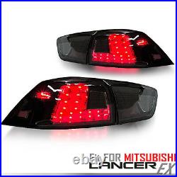 Smoke LED Tail Lights Lamps Rears For Mitsubishi Lancer-Ex Evo 10 08-ON