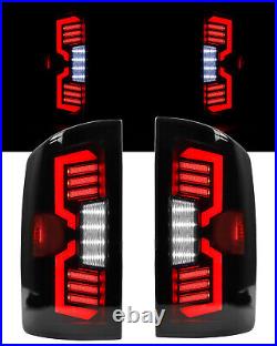 Smoke LED Tail Lights for 02-06 Dodge Ram 1500 2500 3500 Sequential Turn Signal