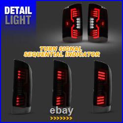 Smoke LED Tail Lights for 02-06 Dodge Ram 1500 2500 3500 Sequential Turn Signal