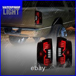 Smoke LED Tail Lights for 02-06 Dodge Ram 1500 2500 3500 Sequential Turn Signal