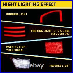 Smoke LED Tail Lights for 2009-2014 Ford F150 Pickup Rear Brake Lamp Sequential