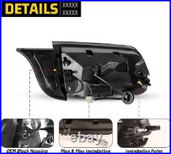 Smoke LED Tail Lights for 2015-2023 Ford Mustang Sequential Turn Signal Lamps