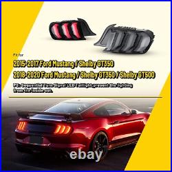 Smoke LED Tail Lights for 2015-2023 Ford Mustang Sequential Turn Signal Lamps Smoke LED Tail Lights for 2015-2023 Ford Mustang Sequential Turn Signal Lamps