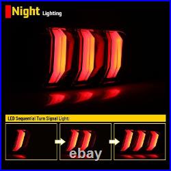 Smoke LED Tail Lights for 2015-2023 Ford Mustang Sequential Turn Signal Lamps