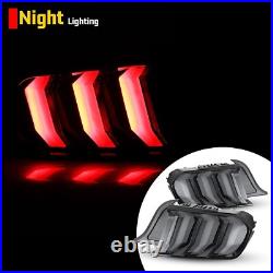 Smoke LED Tail Lights for 2015-2023 Ford Mustang Sequential Turn Signal Lamps Smoke LED Tail Lights for 2015-2023 Ford Mustang Sequential Turn Signal Lamps