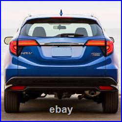 Smoke LED Tail Lights for Honda HR-V 2016-2022 Sequential Animation Rear Lamps