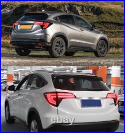 Smoke LED Tail Lights for Honda HR-V 2016-2022 Sequential Animation Rear Lamps