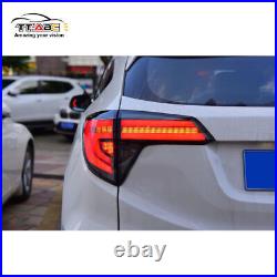 Smoke LED Tail Lights for Honda HR-V 2016-2022 Sequential Animation Rear Lamps