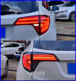 Smoke LED Tail Lights for Honda HR-V 2016-2022 Sequential Animation Rear Lamps