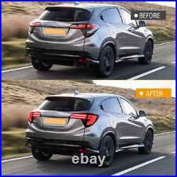 Smoke LED Tail Lights for Honda HR-V 2016-2022 Sequential Animation Rear Lamps