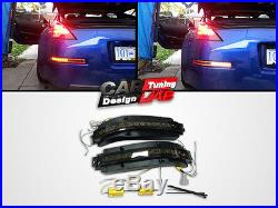 Smoke Lens 4 in 1 LED Turn Signal Backup Brake Light Fits 03-09 Nissan 350Z