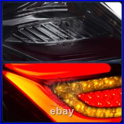 Smoke Lens Chrome Housing LED Red Bar Tail Lights Lamps For 2012 2013 2014 Focus