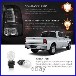 Smoke Lens LED Tail Lights Fits 2009-2018 Dodge Ram 1500 2500 3500 Tail Lamps