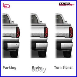 Smoke Pair LED DRL Tail Lights For 2014-2021 Toyota Tundra Rear Brake Lamps L &R