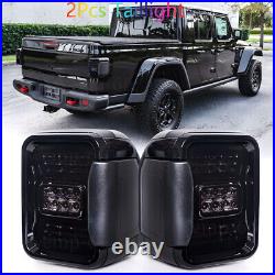 Smoke Pair LED Tail Lights Replacement For Jeep Gladiator JT 2020 2021 2022 2023