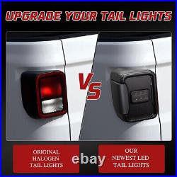 Smoke Pair LED Tail Lights Replacement For Jeep Gladiator JT 2020 2021 2022 2023