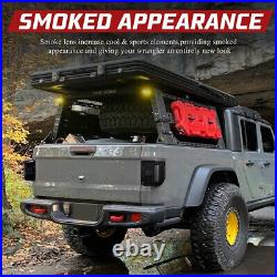 Smoke Pair LED Tail Lights Replacement For Jeep Gladiator JT 2020 2021 2022 2023