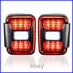 Smoke Pair LED Tail Lights Replacement For Jeep Gladiator JT 2020 2021 2022 2023