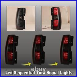 Smoke Sequential For 2007-2014 Chevy Suburban Tahoe LED Tail Lights Brake Rear