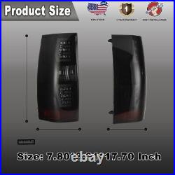Smoke Sequential For 2007-2014 Chevy Suburban Tahoe LED Tail Lights Brake Rear