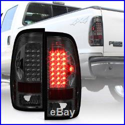 Smoked 1997-2003 Ford 150 99-07 F250 F350 Superduty LED Tail Lights Brake Lamps