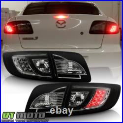 Smoked 2003-2008 Mazda 3 Mazda3 Lumileds LED Tail Lights Brake Lamps Left+Right