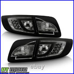 Smoked 2003-2008 Mazda 3 Mazda3 Lumileds LED Tail Lights Brake Lamps Left+Right