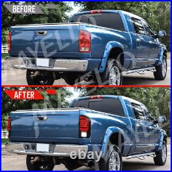 Smoked Black For 2002 2003-2006 Dodge Ram 1500 2500 3500 LED Tail Lights Red DRL