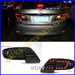 Smoked Black LED Tail Lights Rear Brake Lamps Kit For Toyota Corolla 2011-2013