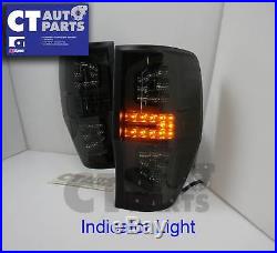 Smoked Black LED Tail Lights for 11-17 Ford Ranger MK1 MK2 WildTrak