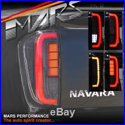 Smoked Full LED & Sequential Indicator Tail Lights for Nissan NAVARA NP300 D23